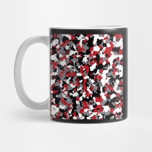 Red and black white Camouflage Mug